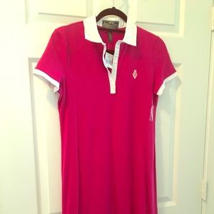 Pink collared Ralph Lauren sport dress
